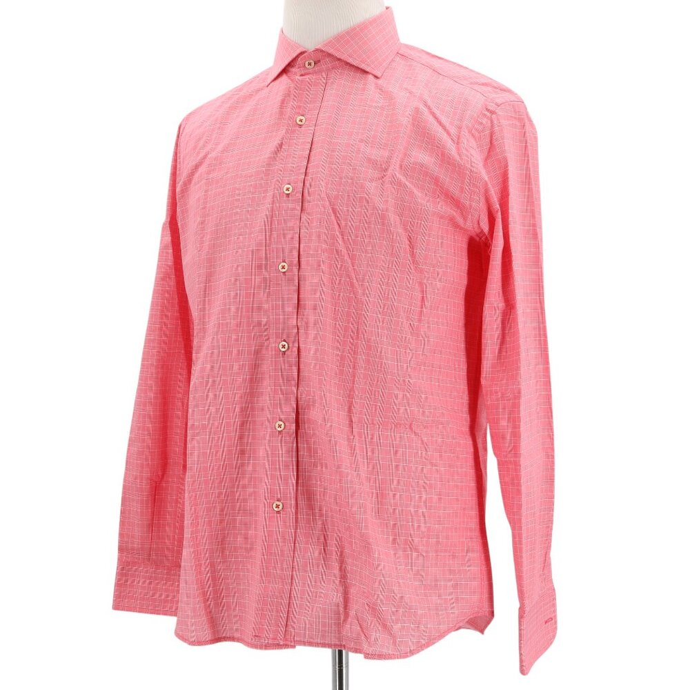 LIZA Checkered Madras Button-Up Collared Basic Men’s Shirt - Retail $80 - NWT